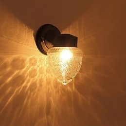 Moderne moderne sort oxid-finish-funktion til Mini Style Ambient Light Wall Sconces Wall Light