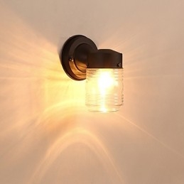 Væglampe Moderne moderne sort oxid-finish-funktion til Mini Style Ambient Light Wall Sconces