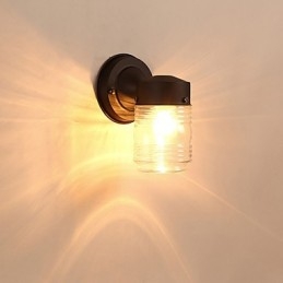 Væglampe Moderne moderne sort oxid-finish-funktion til Mini Style Ambient Light Wall Sconces