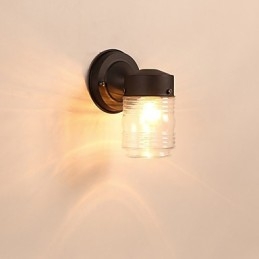 Væglampe Moderne moderne sort oxid-finish-funktion til Mini Style Ambient Light Wall Sconces