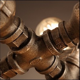 Amerikansk industri vandrør Retro stil Wind 7 Light Pendant lysekrone