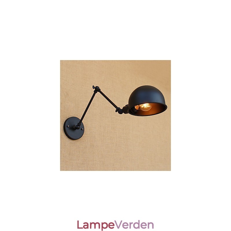 Enkel Country Retro Painting Funktion til Mini Style Swing Arm Øjenbeskyttelse Downlight Swing Arm Lights