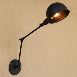 Enkel Country Retro Painting Funktion til Mini Style Swing Arm Øjenbeskyttelse Downlight Swing Arm Lights