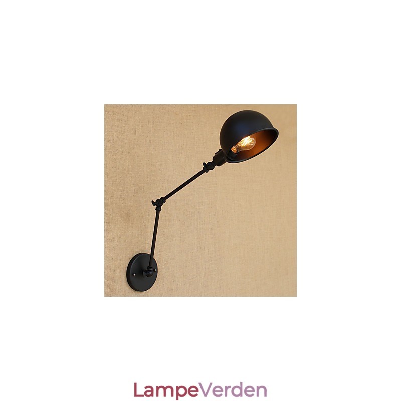 Enkel Country Retro Painting Funktion til Mini Style Swing Arm Øjenbeskyttelse Downlight Swing Arm Lights