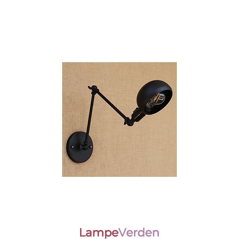 Enkel Country Retro Painting Funktion til Mini Style Swing Arm Øjenbeskyttelse Downlight Swing Arm Lights