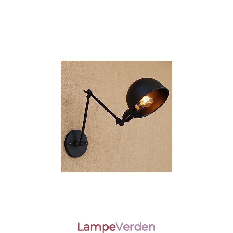 Enkel Country Retro Painting Funktion til Mini Style Swing Arm Øjenbeskyttelse Downlight Swing Arm Lights