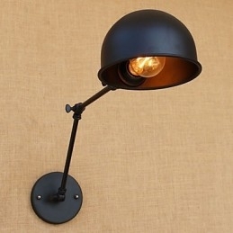 Enkel Country Retro Painting Funktion til Mini Style Swing Arm Øjenbeskyttelse Downlight Swing Arm Lights
