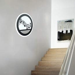 Kreativt soveværelse sengebords væglampe Akryl Entré Gang Lys Enkel Moderne Trappe Balkon Lamper