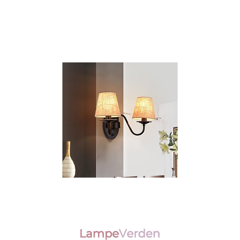 Rustik Lodge Enkelt vintage maleri Feature Ambient Light Wall Sconces Wall Light