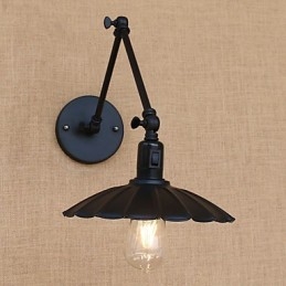 Vintage Country Painting Feature til Mini Style Swing Arm Downlight Swing Arm Lights Væglampe