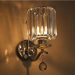 Krystal Moderne moderne galvaniseret Feature Uplight Wall Sconces Wall Light