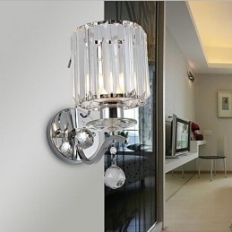Krystal Moderne moderne galvaniseret Feature Uplight Wall Sconces Wall Light