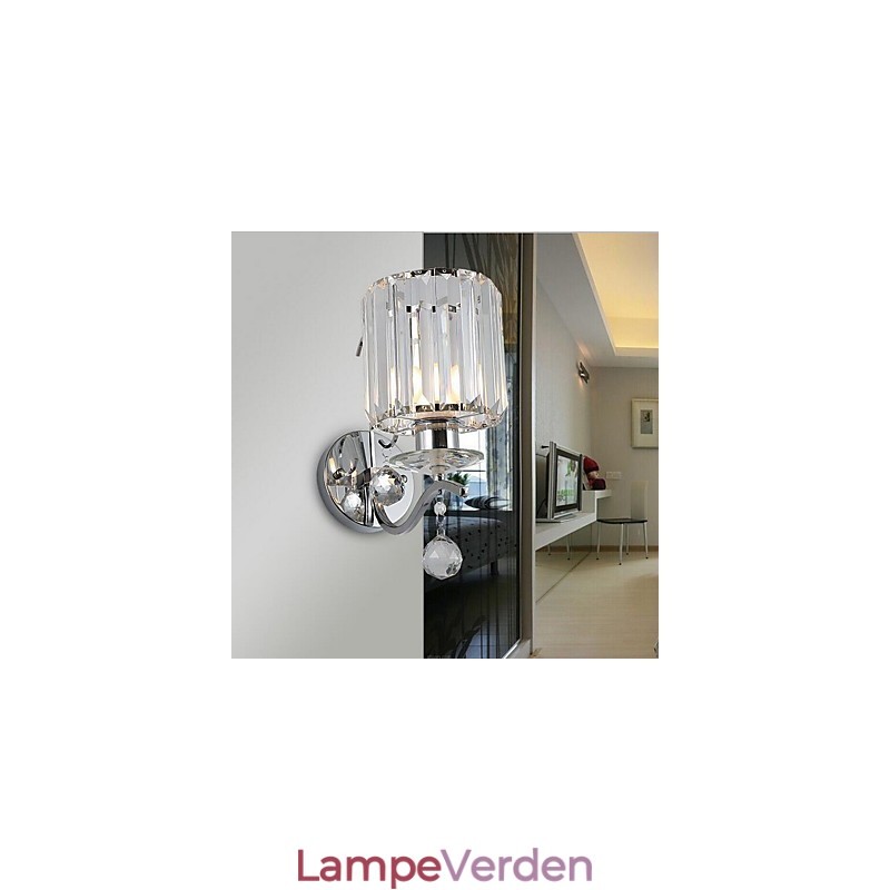 Krystal Moderne moderne galvaniseret Feature Uplight Wall Sconces Wall Light