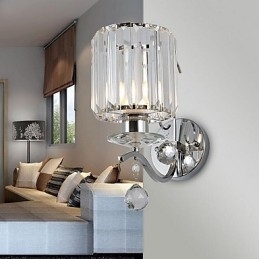 Krystal Moderne moderne galvaniseret Feature Uplight Wall Sconces Wall Light