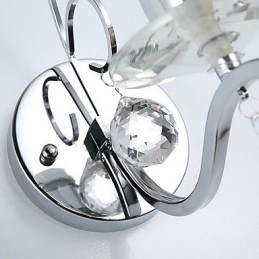 Krystal Moderne moderne galvaniseret Feature Uplight Wall Sconces Wall Light
