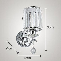 Krystal Moderne moderne galvaniseret Feature Uplight Wall Sconces Wall Light