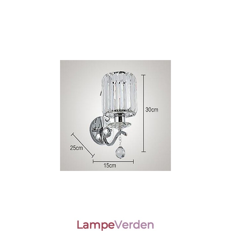 Krystal Moderne moderne galvaniseret Feature Uplight Wall Sconces Wall Light