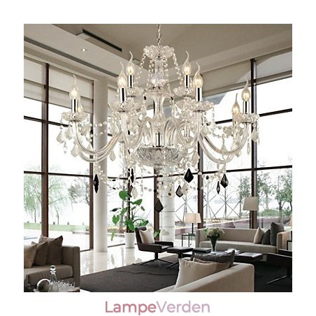Moderne moderne lysekrone i krystalglas Moderne moderne lysekrone i krystalglas
