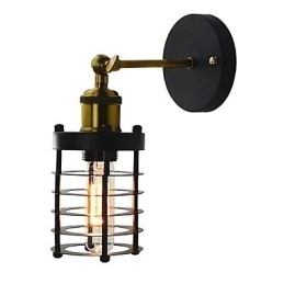 Enkel Vintage Country Retro Painting funktion til Mini Style Ambient Light Wall Sconces
