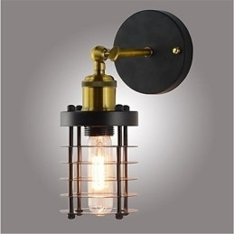Enkel Vintage Country Retro Painting funktion til Mini Style Ambient Light Wall Sconces