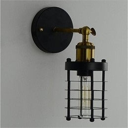 Enkel Vintage Country Retro Painting funktion til Mini Style Ambient Light Wall Sconces