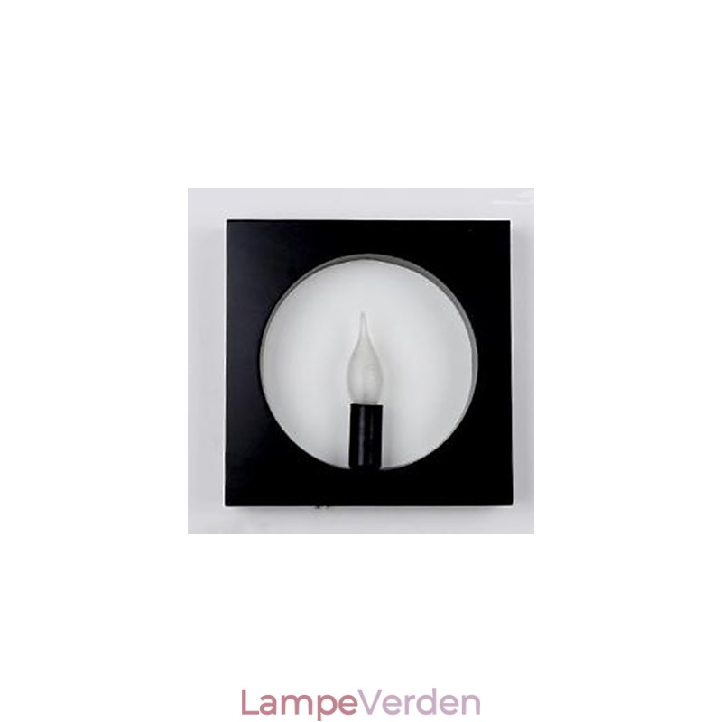 Moderne enkel jernkunst væglampe Kreativ stue baggrund Hall Sengehoved Firkantet ramme dekoration Lamper og lanterner