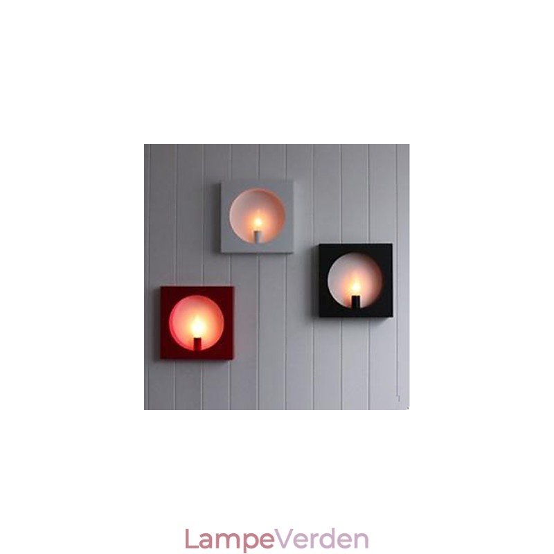Moderne enkel jernkunst væglampe Kreativ stue baggrund Hall Sengehoved Firkantet ramme dekoration Lamper og lanterner