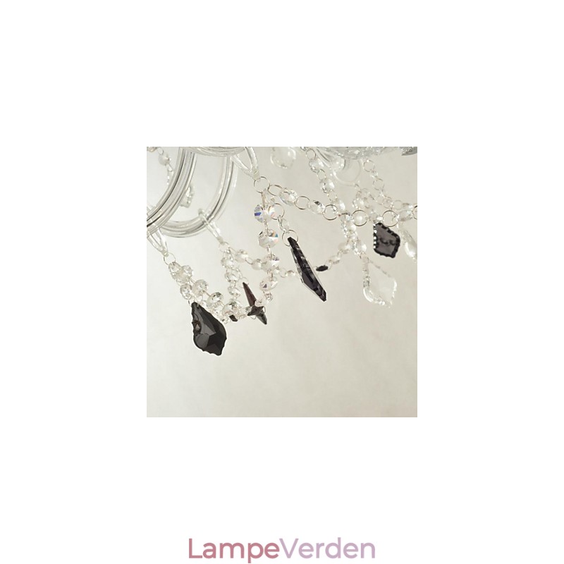 Moderne moderne lysekrone i krystalglas