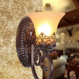 Enkelt Lys Rustik Lodge Dagligstue Spisestue Sengeværelse Metal Indendørs Væglamper