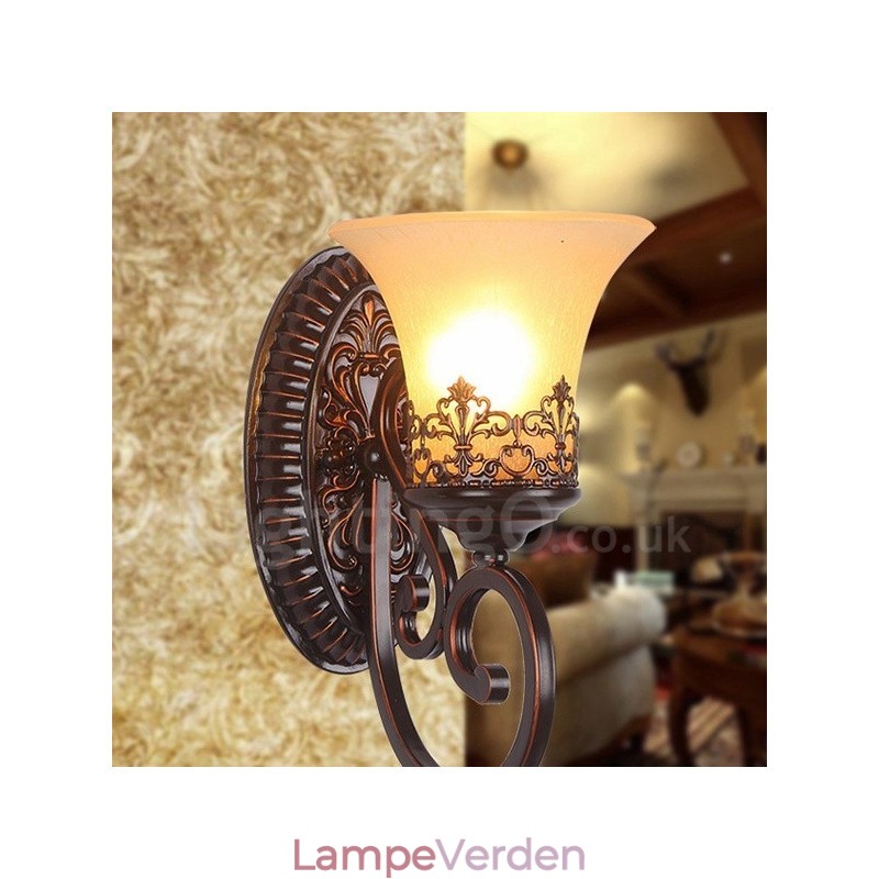 Enkelt Lys Rustik Lodge Dagligstue Spisestue Sengeværelse Metal Indendørs Væglamper