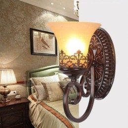 Enkelt Lys Rustik Lodge Dagligstue Spisestue Sengeværelse Metal Indendørs Væglamper