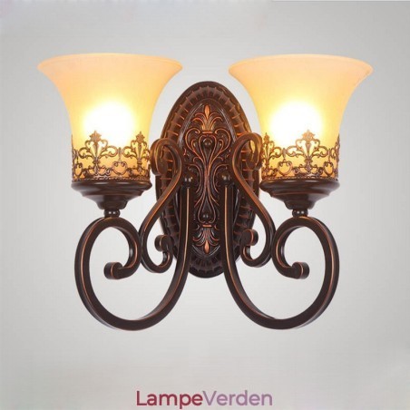 Rustik Lodge Stue Spisestue Sengeværelse Metal Indendørs Væglamper