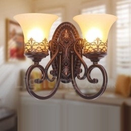 Rustik Lodge Stue Spisestue Sengeværelse Metal Indendørs Væglamper