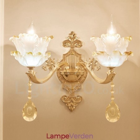 2 Lys Traditionel Klassisk Stue Spisestue Sengeværelse Metal Indendørs Væglamper