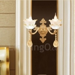 2 Lys Traditionel Klassisk Stue Spisestue Sengeværelse Metal Indendørs Væglamper