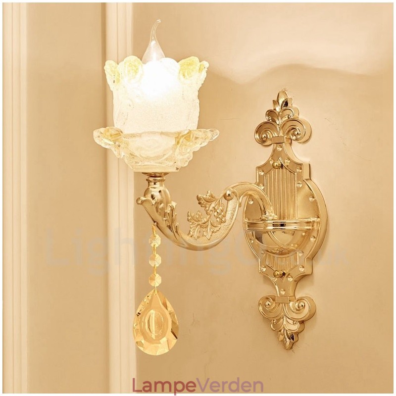 Enkelt Lys Traditionel Klassisk Stue Spisestue Sengeværelse Metal Luksus Indendørs Væglamper