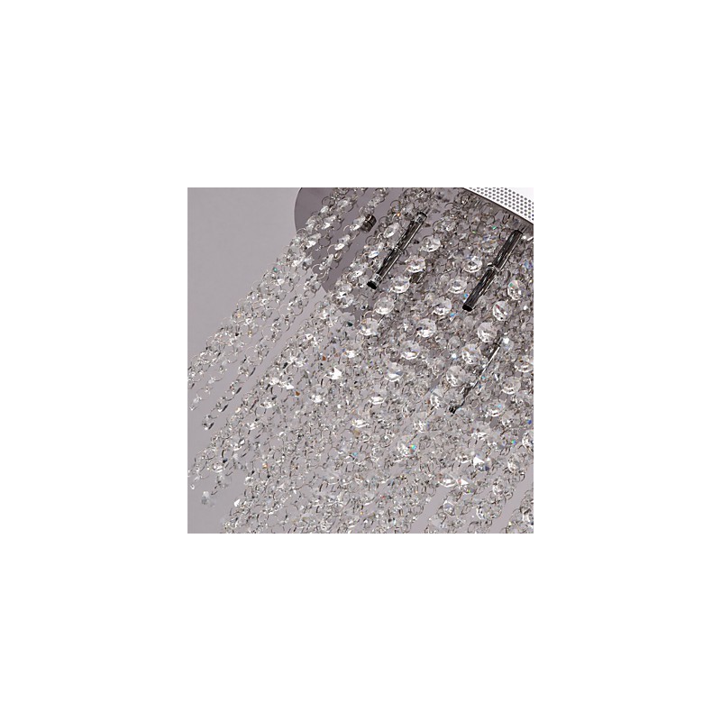 Moderne moderne krystal mini stil galvaniseret metal Flush Mount