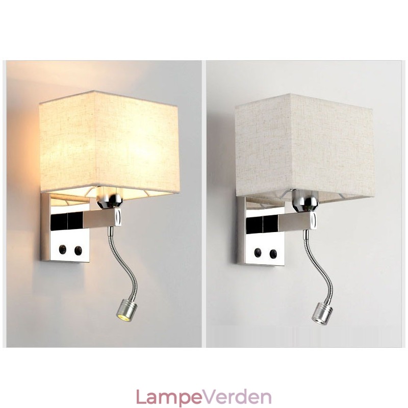 Det moderne hotelværelse Læsning Kreativt stof Korridor Balkon Sengelampe Væglys