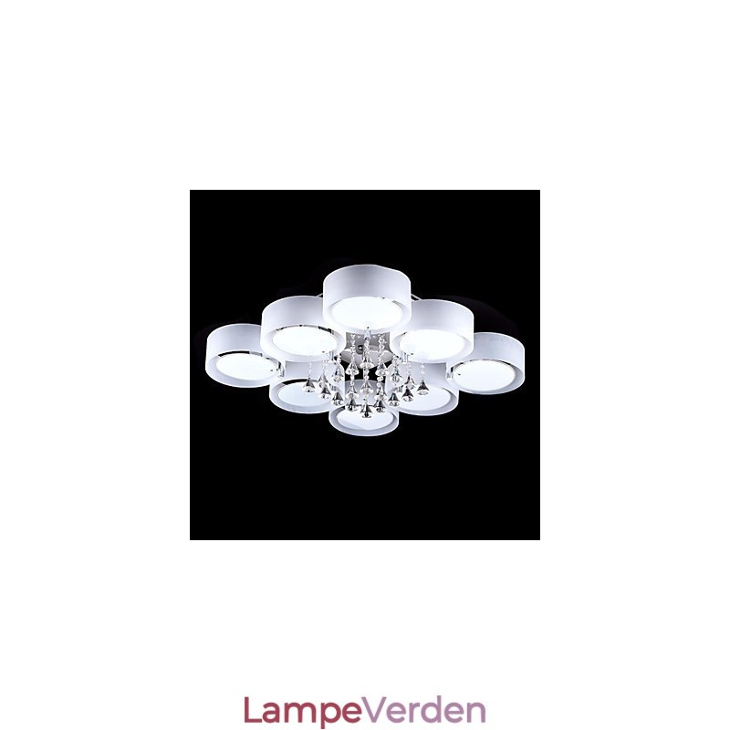 Moderne moderne Chrome Metal Flush Mount