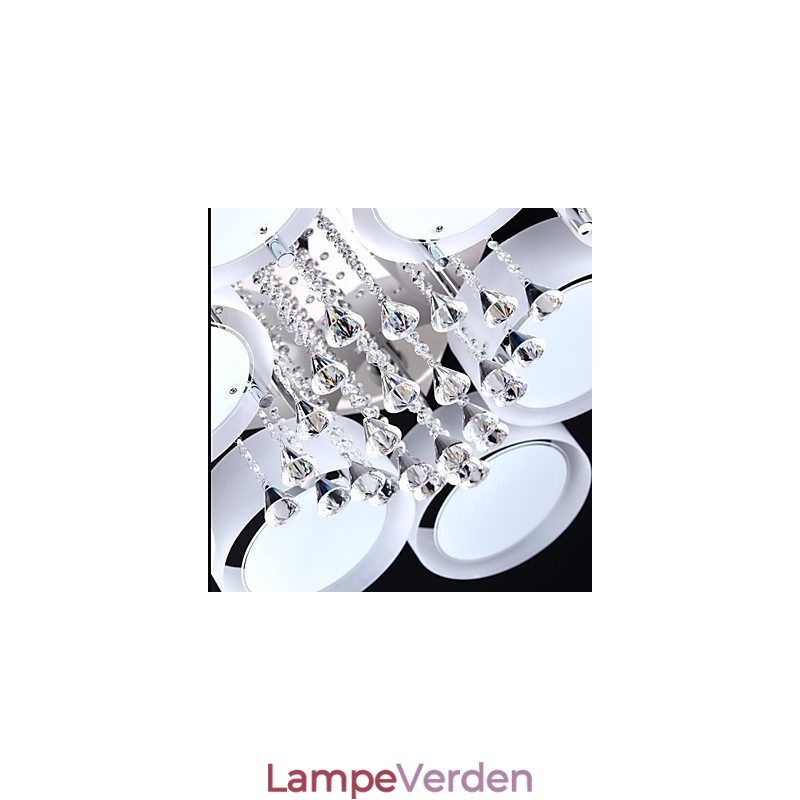 Moderne moderne Chrome Metal Flush Mount