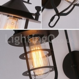 Retro Dock Væglampe Black Wharf Væglamper Dock Sconce Restaurant Dagligstue Cafe Bar Tøjbutik
