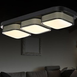 Moderne moderne metal flush Mount