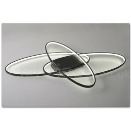 Dæmpbar Oval Moderne Moderne Loftslampe i Aluminium Flush Mount Lampe til Stue Sengeværelse Kan også bruges som væglampe