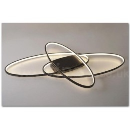 Dæmpbar Oval Moderne Moderne Loftslampe i Aluminium Flush Mount Lampe til Stue Sengeværelse Kan også bruges som væglampe