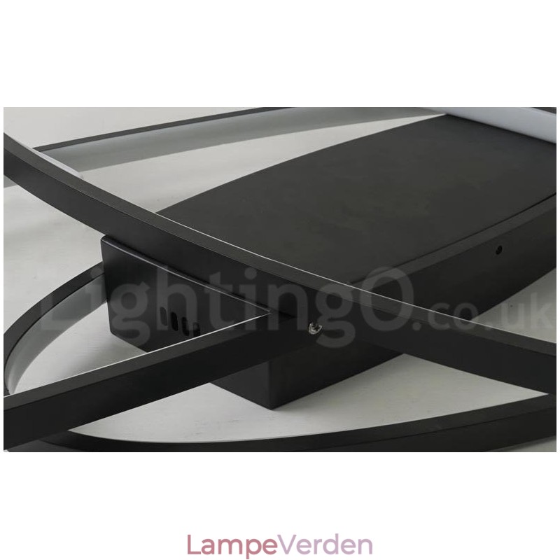 Dæmpbar Oval Moderne Moderne Loftslampe i Aluminium Flush Mount Lampe til Stue Sengeværelse Kan også bruges som væglampe