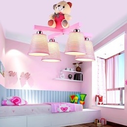 Flush Mount Modern Contemporary Wood Bamboo