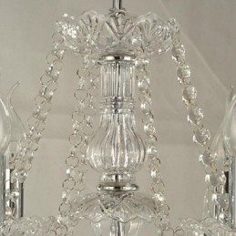 Moderne moderne lysekrone i krystalglas