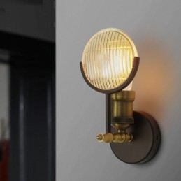 1 lys rustik retro vintage væglampe med glasskærm Special til hotelkontor Showroom Stue Spisestue