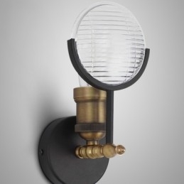 1 lys rustik retro vintage væglampe med glasskærm Special til hotelkontor Showroom Stue Spisestue