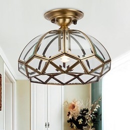 Moderne moderne dekorativt design kobber loftslampe familie